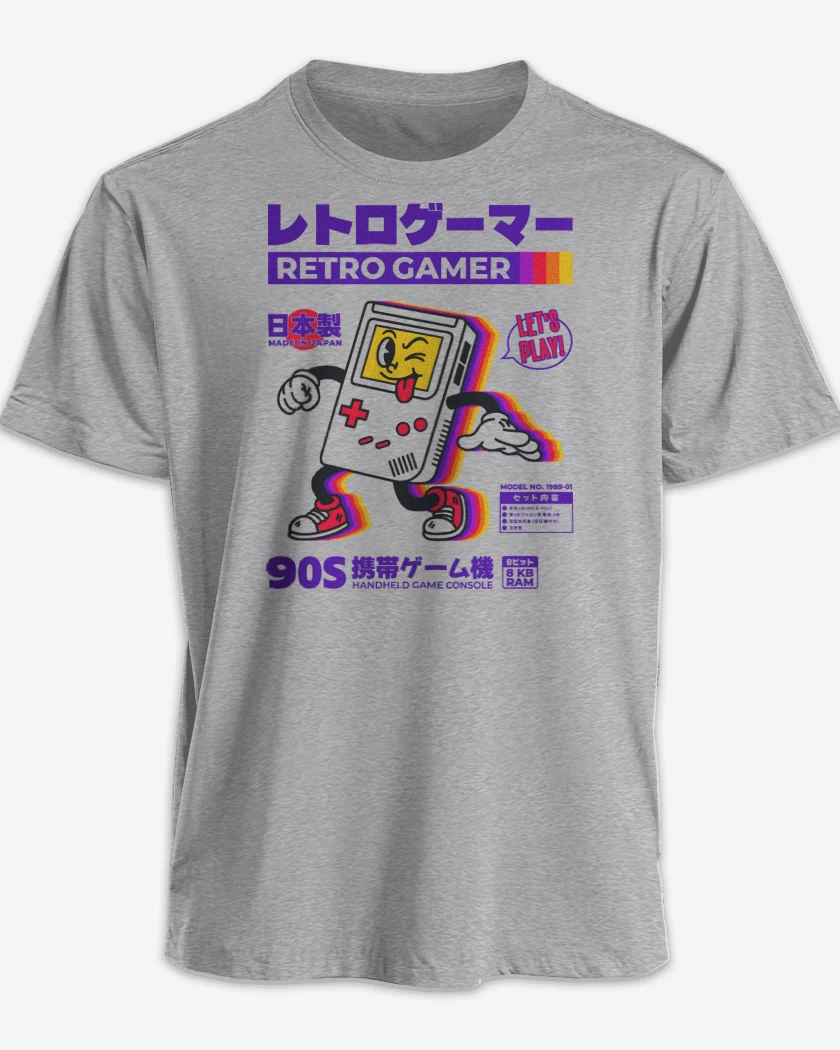 Polera premium Gris Melange de RetroGamer