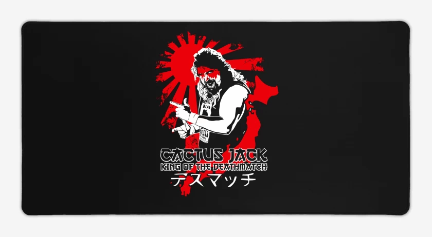 Mouse pad Gamer Negro de Cactus Jack King of the Deathmatch