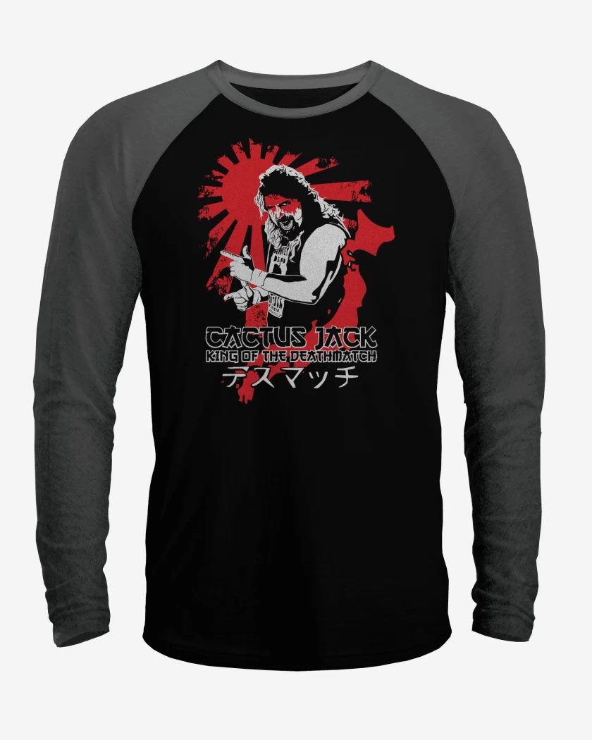 Polera Raglan Cactus Jack King of the Deathmatch