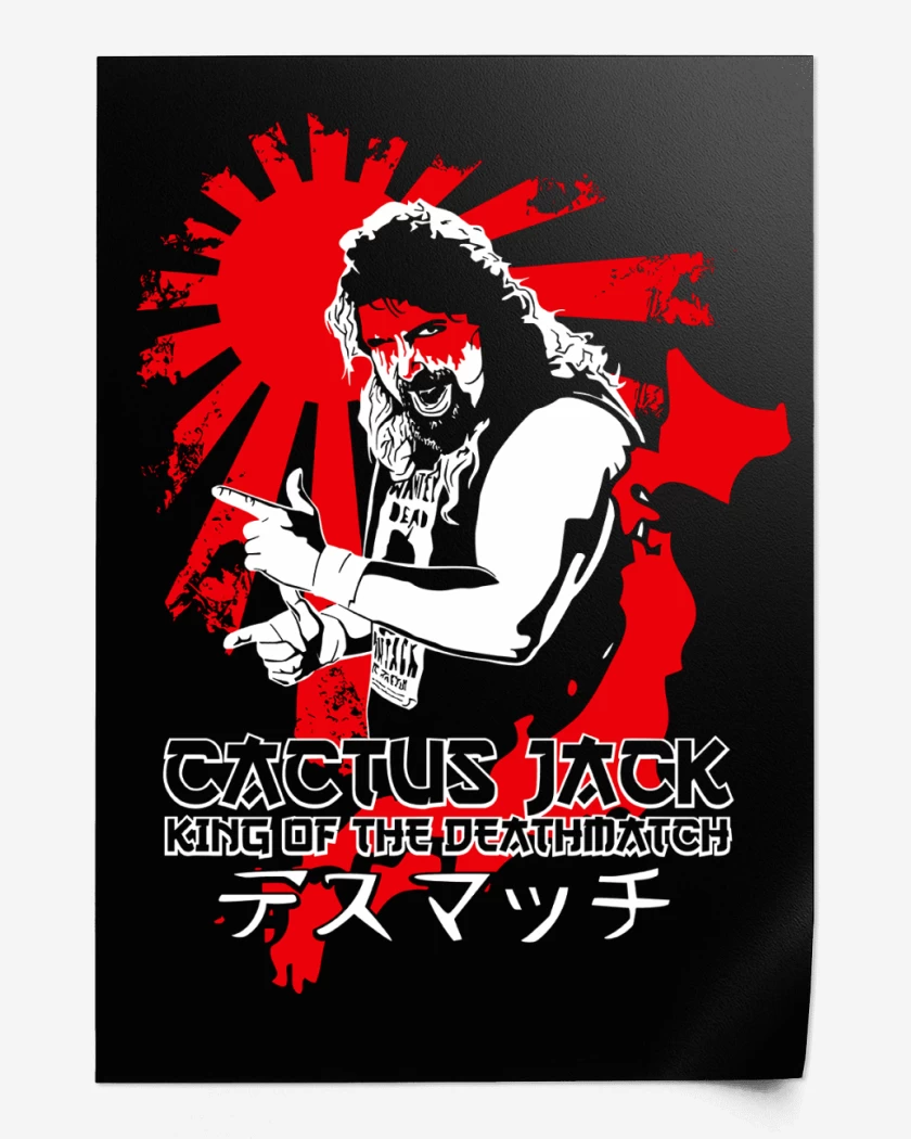 Print Cactus Jack King of the Deathmatch