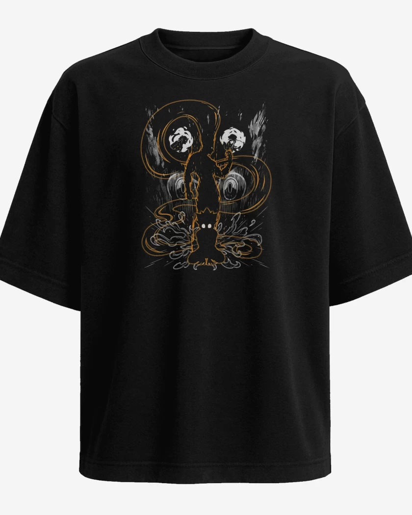 Polera Oversize Negro de Gon Freecss