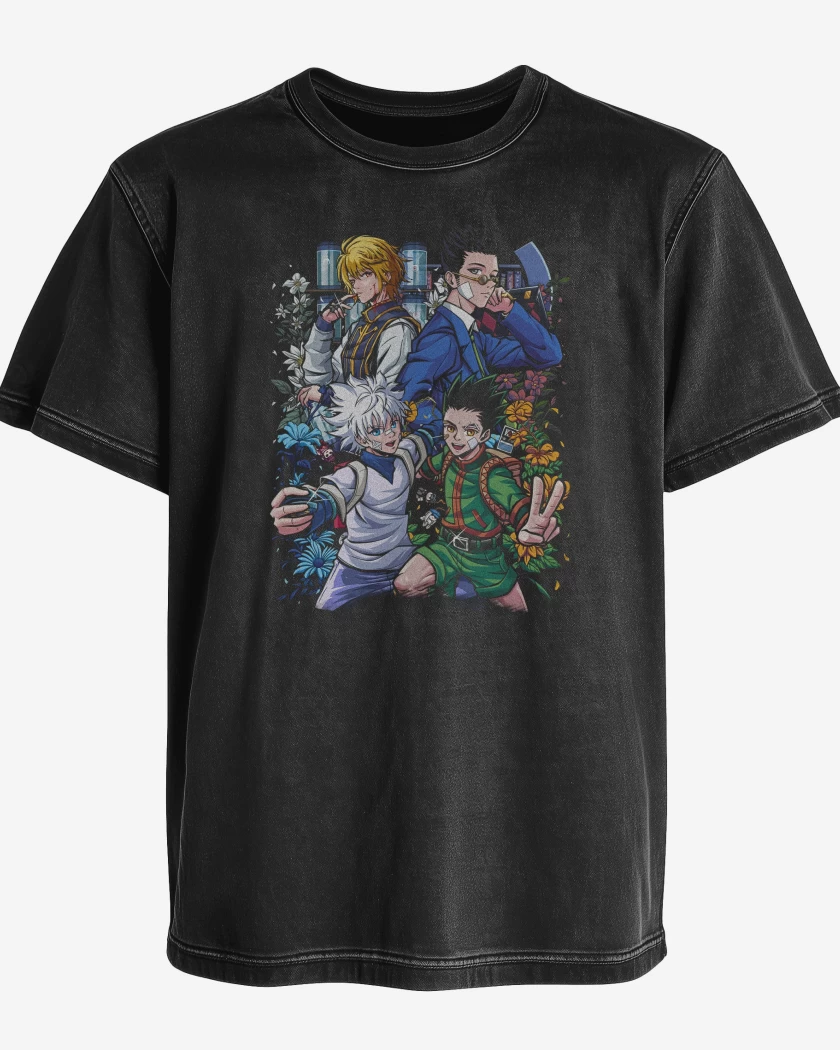 Polera desgastada Negro de Cazadores Bellos