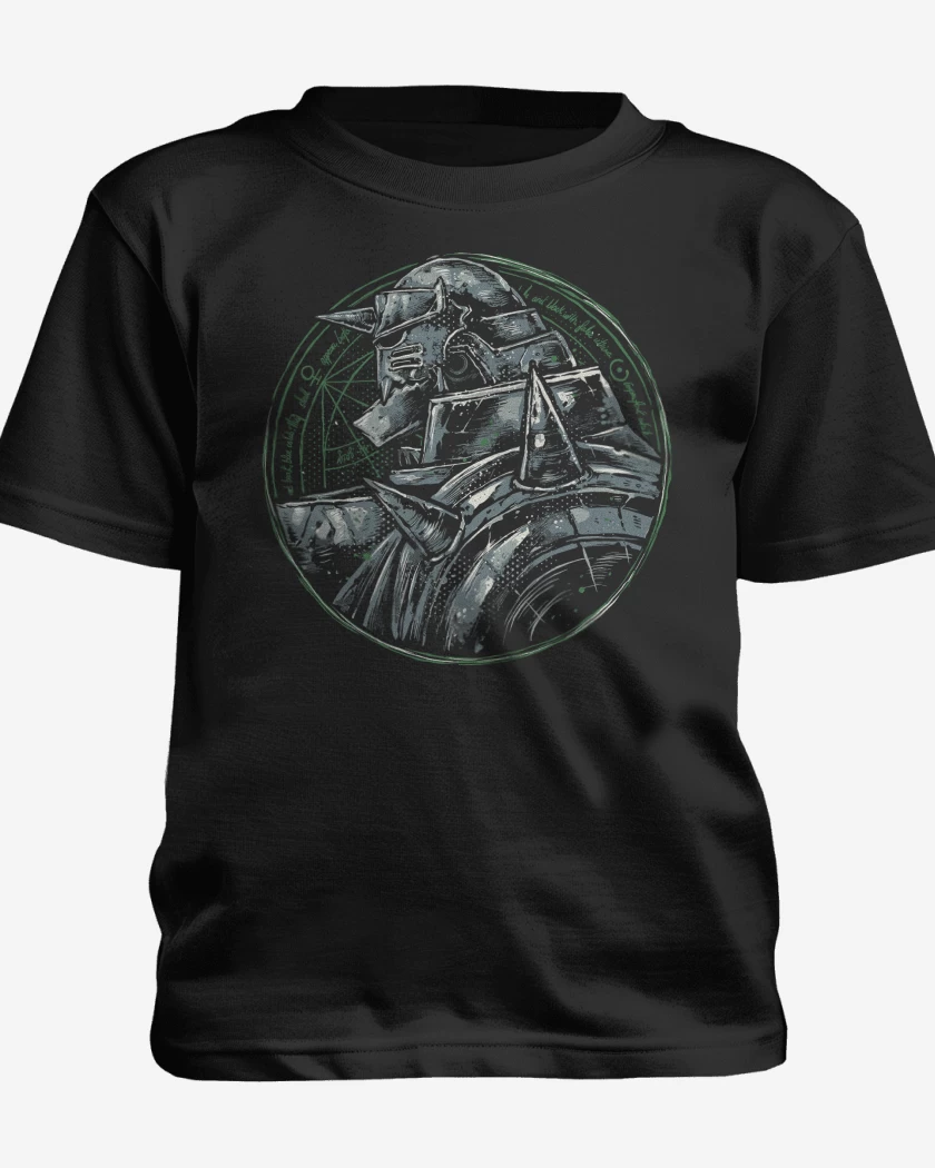 Polera de niño Negro de Full Metal Alphonse 