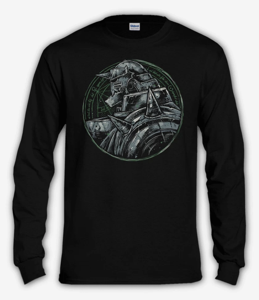 Polera manga larga Negro de Full Metal Alphonse 