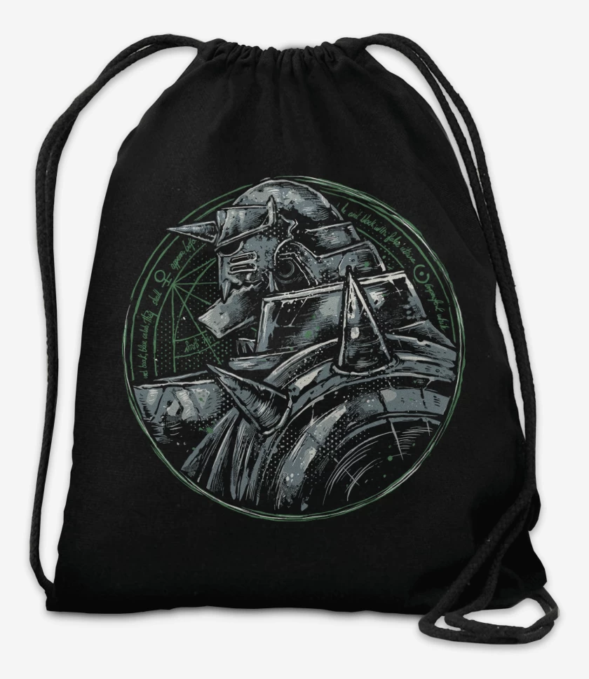 Mochila Negro de Full Metal Alphonse 