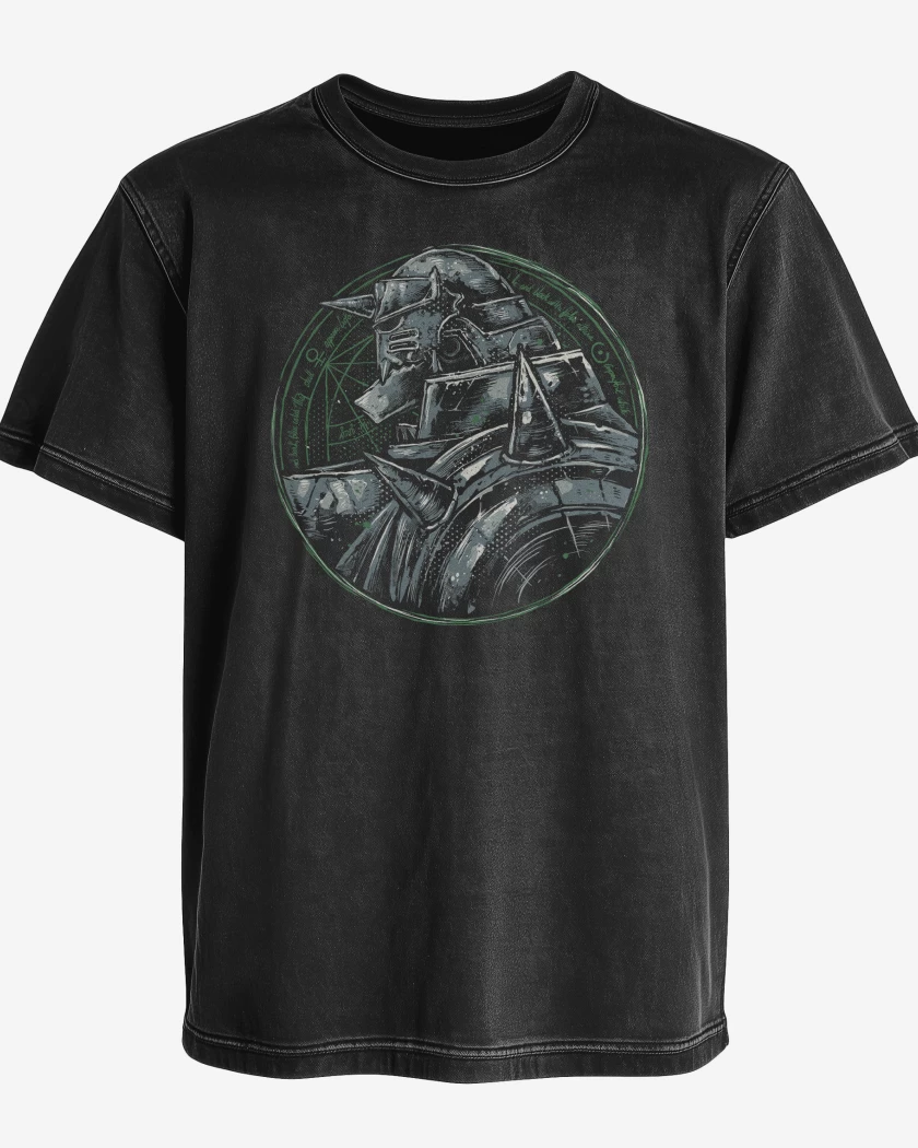 Polera desgastada Negro de Full Metal Alphonse 