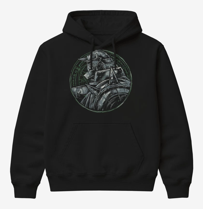 Poleron Canguro básico Negro de Full Metal Alphonse 