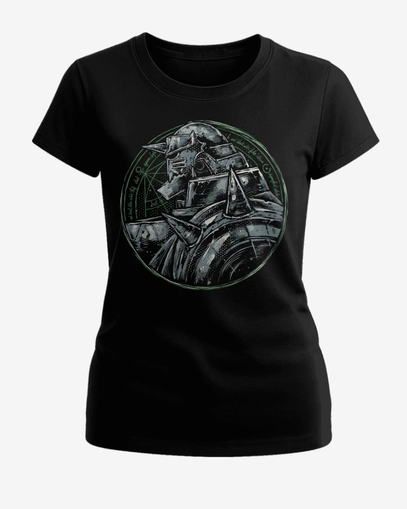 Polera de Mujer Negro de Full Metal Alphonse 