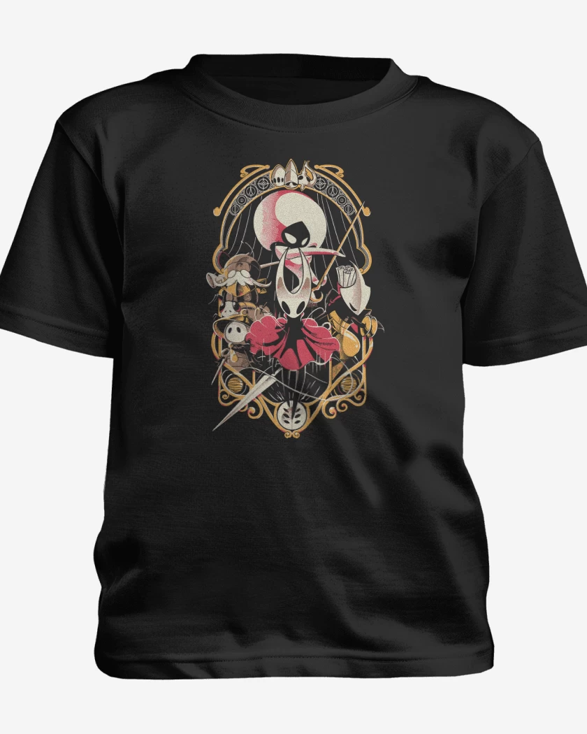Polera de niño Negro de Hornet Silksong