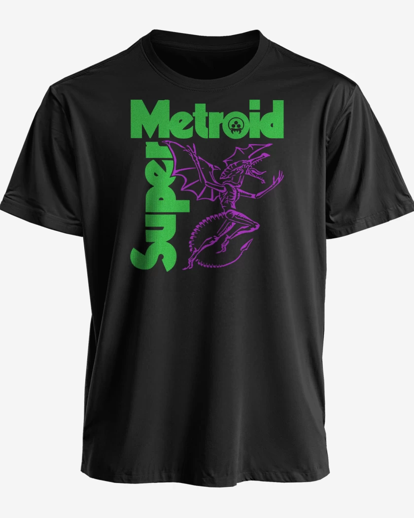 Polera Negro de SUPER METROID SABBATH