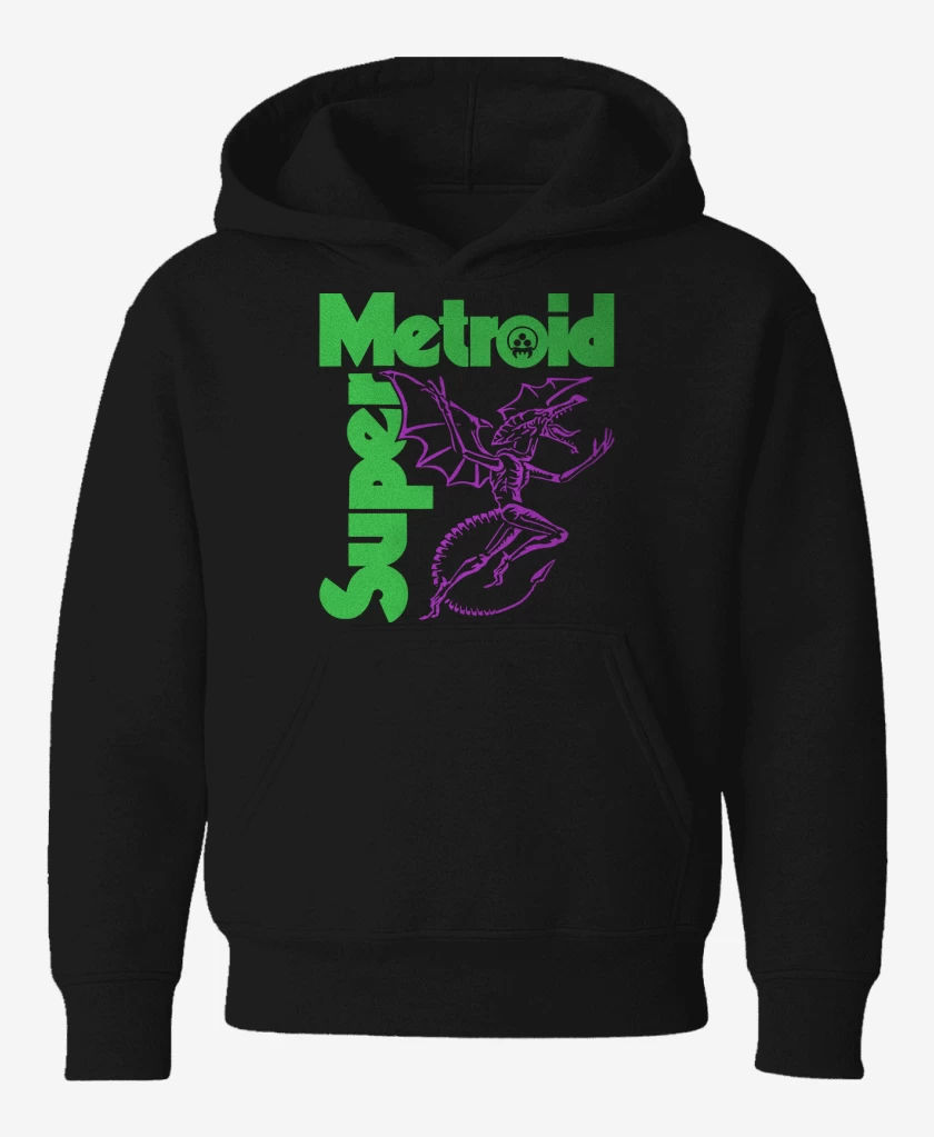 Poleron de niño Negro de SUPER METROID SABBATH