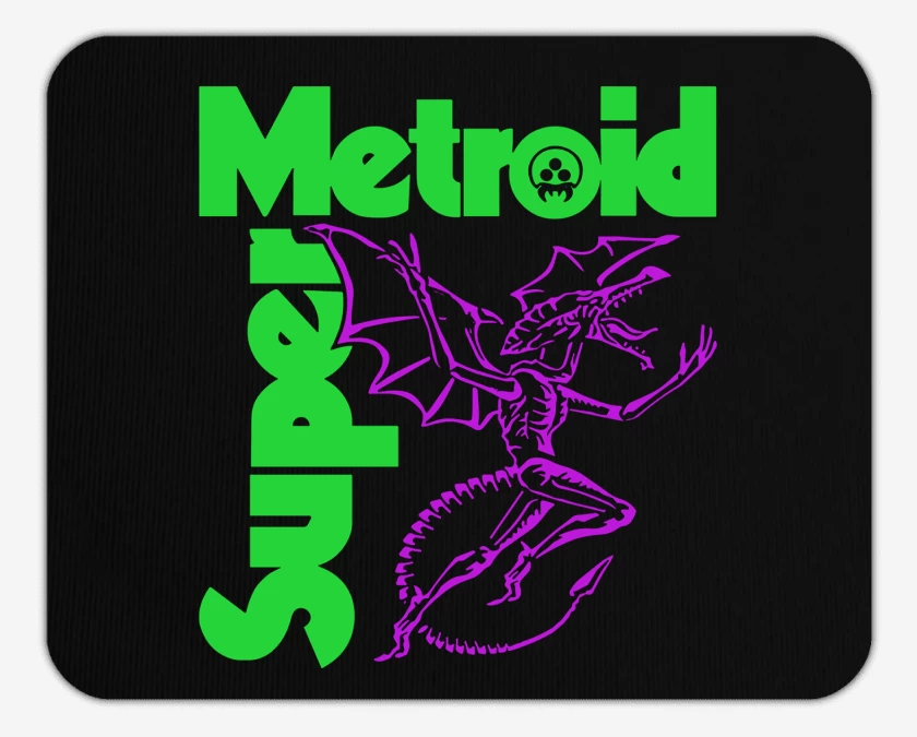 Mousepad Negro de SUPER METROID SABBATH