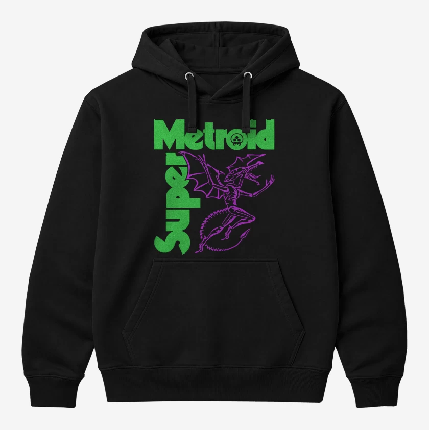 Polerón Canguro Negro de SUPER METROID SABBATH