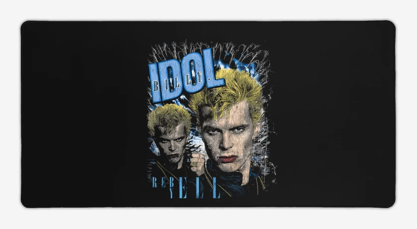 Mouse pad Gamer Negro de Billy Idon Rebel Yell