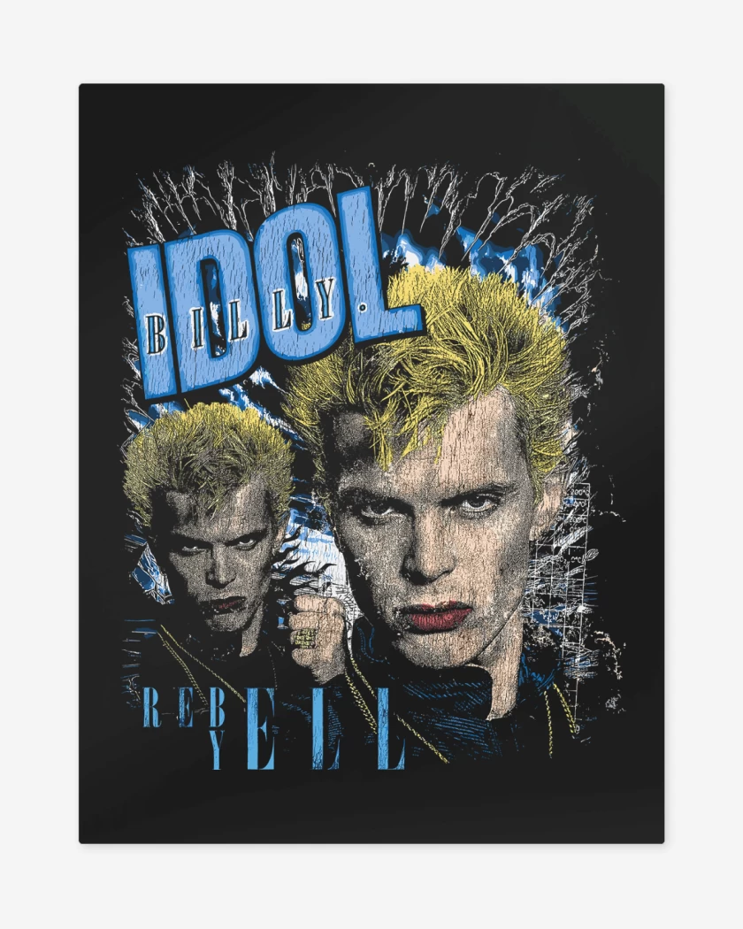 Print metalico Negro de Billy Idon Rebel Yell