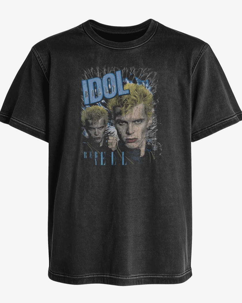 Polera desgastada Billy Idon Rebel Yell