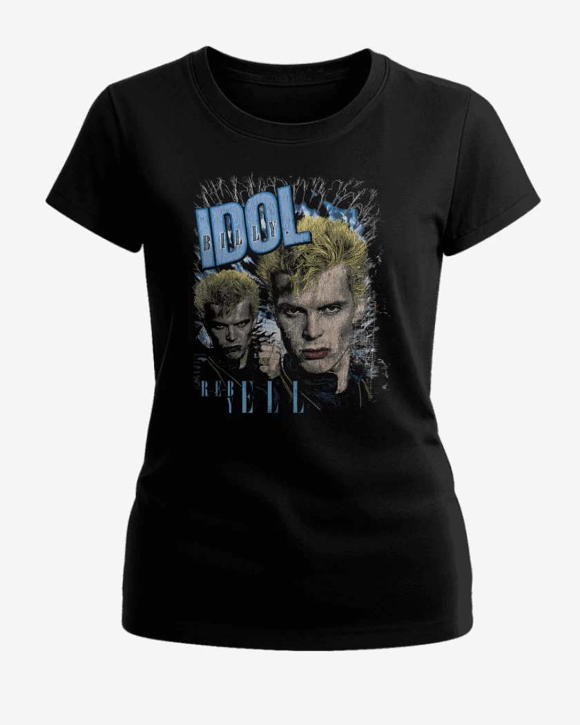 Polera de Mujer Negro de Billy Idon Rebel Yell