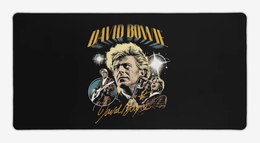 Mouse pad Gamer Negro de David Bowie Starman 