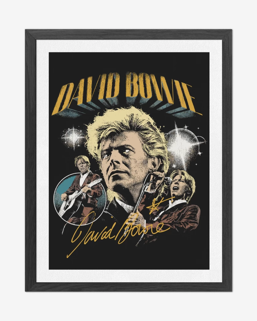Cuadro decorativo Negro de David Bowie Starman 
