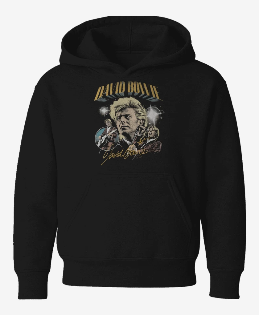 Poleron de niño Negro de David Bowie Starman 