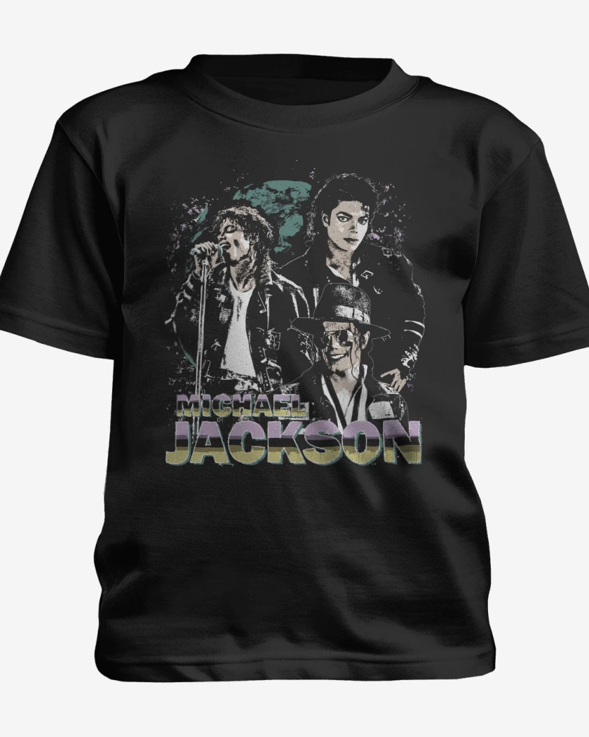 Polera de niño Negro de Michael Jackson King