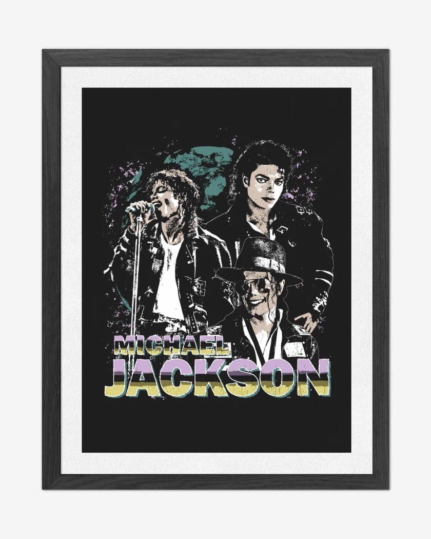 Cuadro decorativo Negro de Michael Jackson King