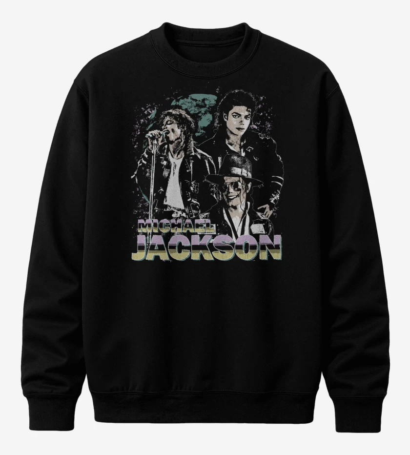 Poleron polo Negro de Michael Jackson King