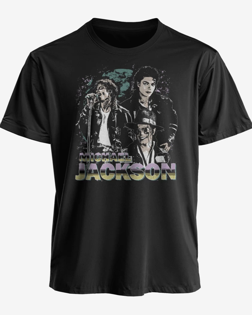 Polera premium Negro de Michael Jackson King