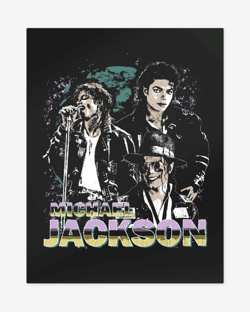 Print metalico Michael Jackson King