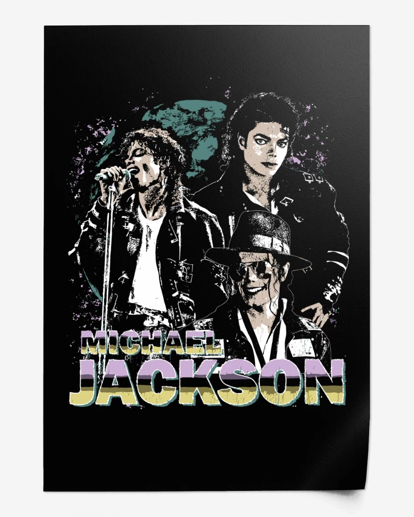 Print Negro de Michael Jackson King