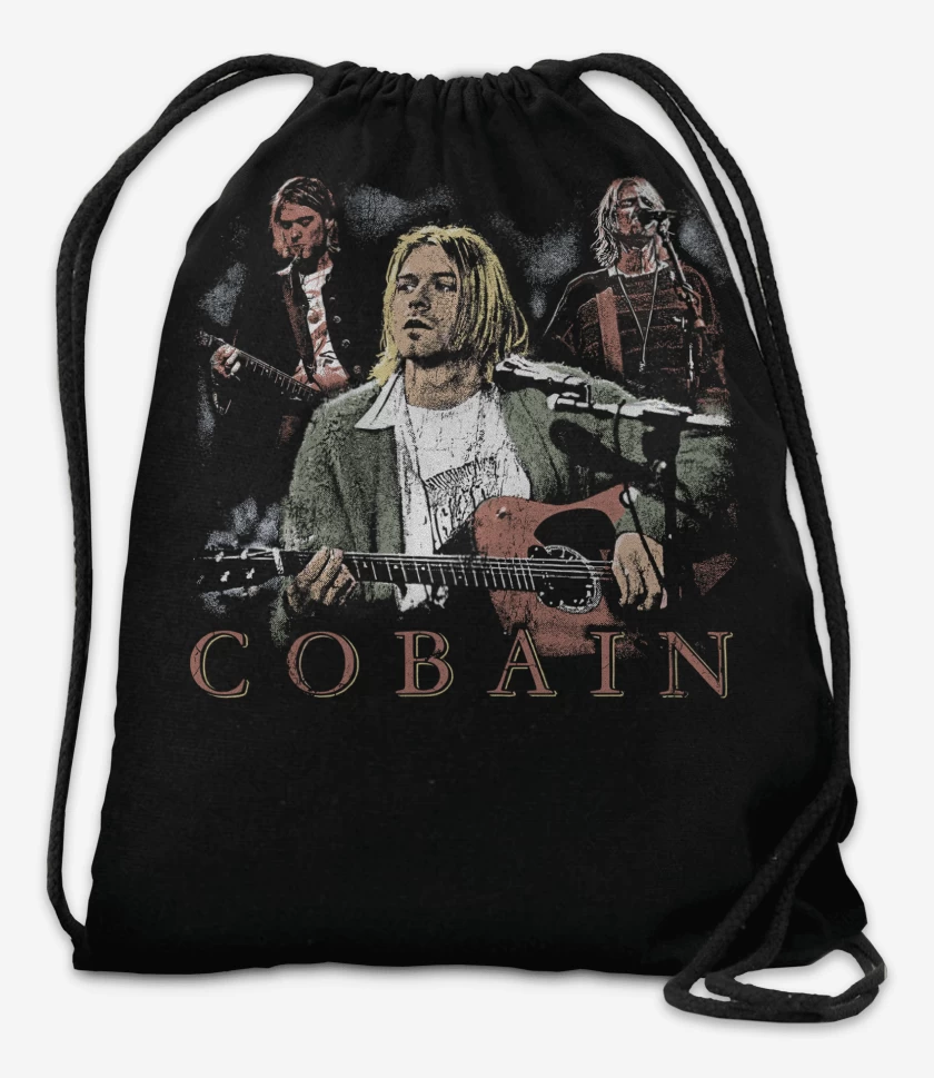 Mochila Negro de Nirvana Cobain