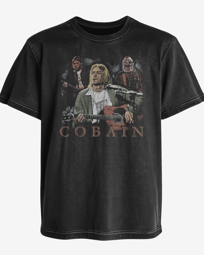 Polera desgastada Nirvana Cobain
