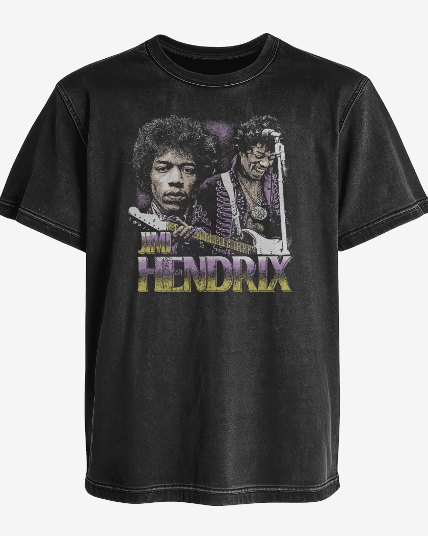 Polera desgastada Jimi Hendrix Leyenda