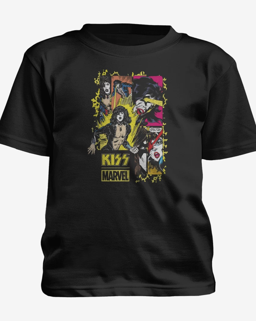 Polera de niño Negro de Kiss Marvel