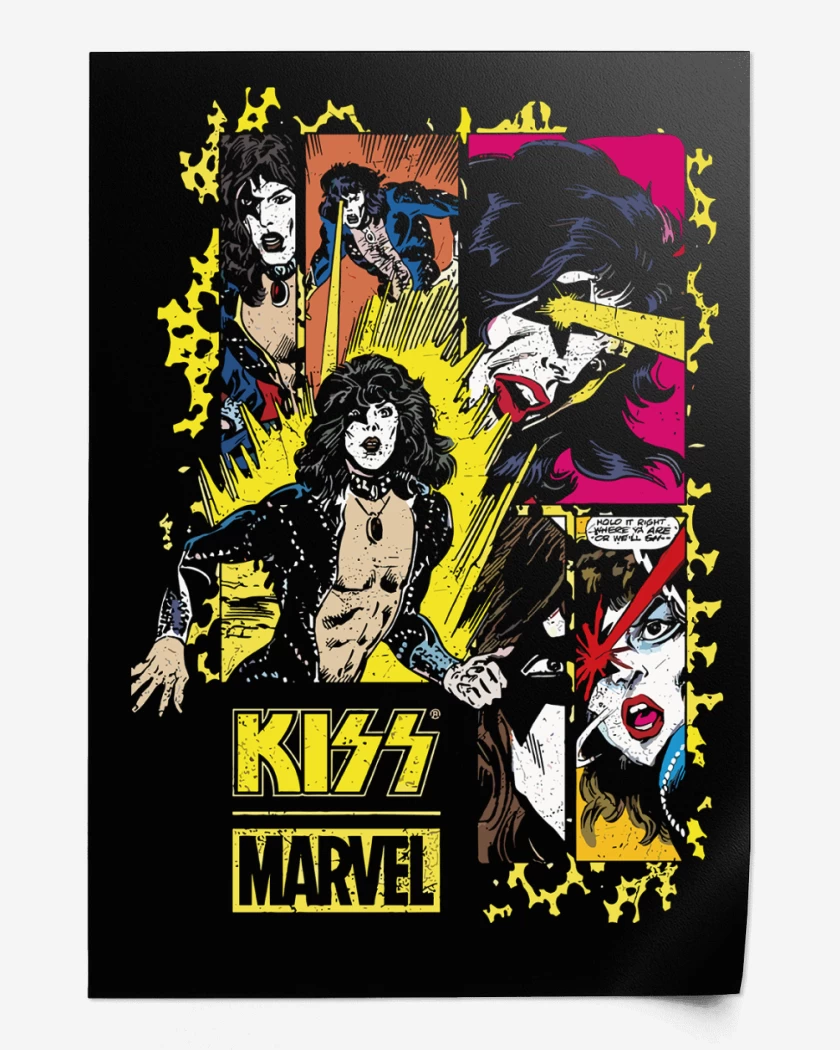 Print Kiss Marvel