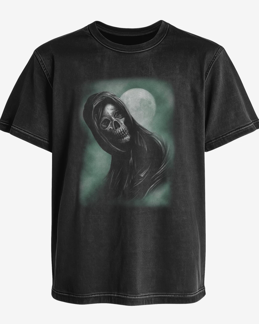 Polera desgastada Negro de Reaper