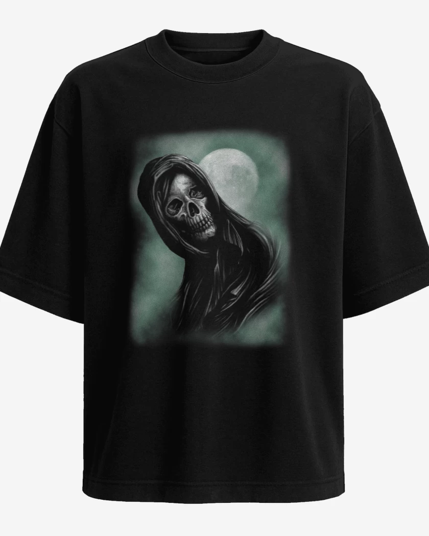 Polera Oversize Negro de Reaper