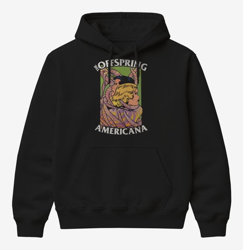 Poleron Canguro básico Negro de Americana Offspring