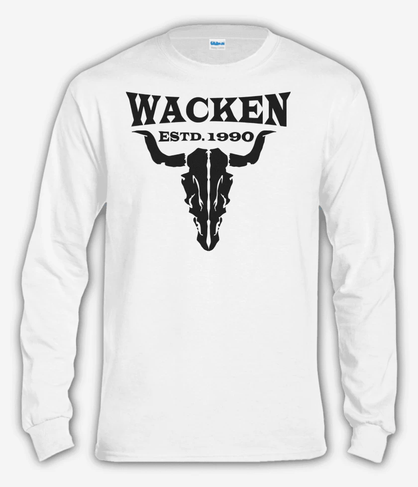 Polera manga larga Blanco de Wacken N