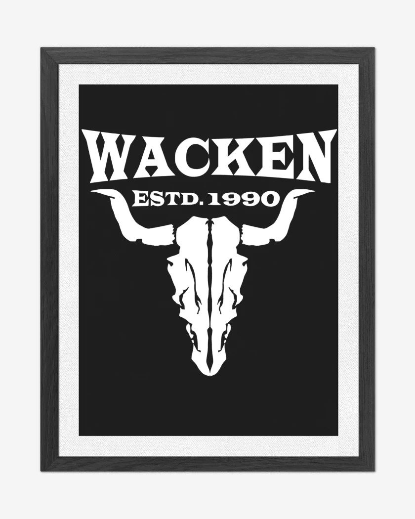 Cuadro decorativo Negro de Wacken 