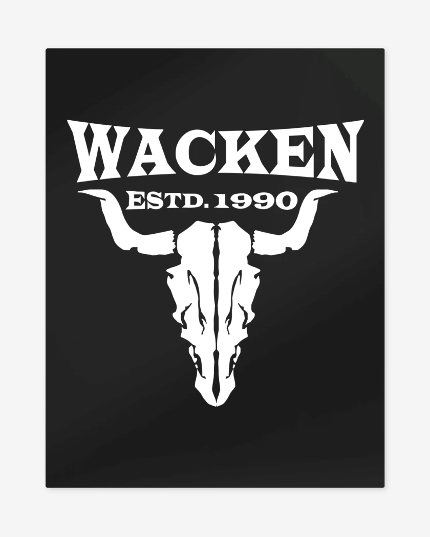 Print metalico Negro de Wacken 