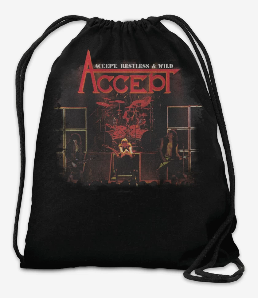 Mochila Negro de Accept Restless & Wild