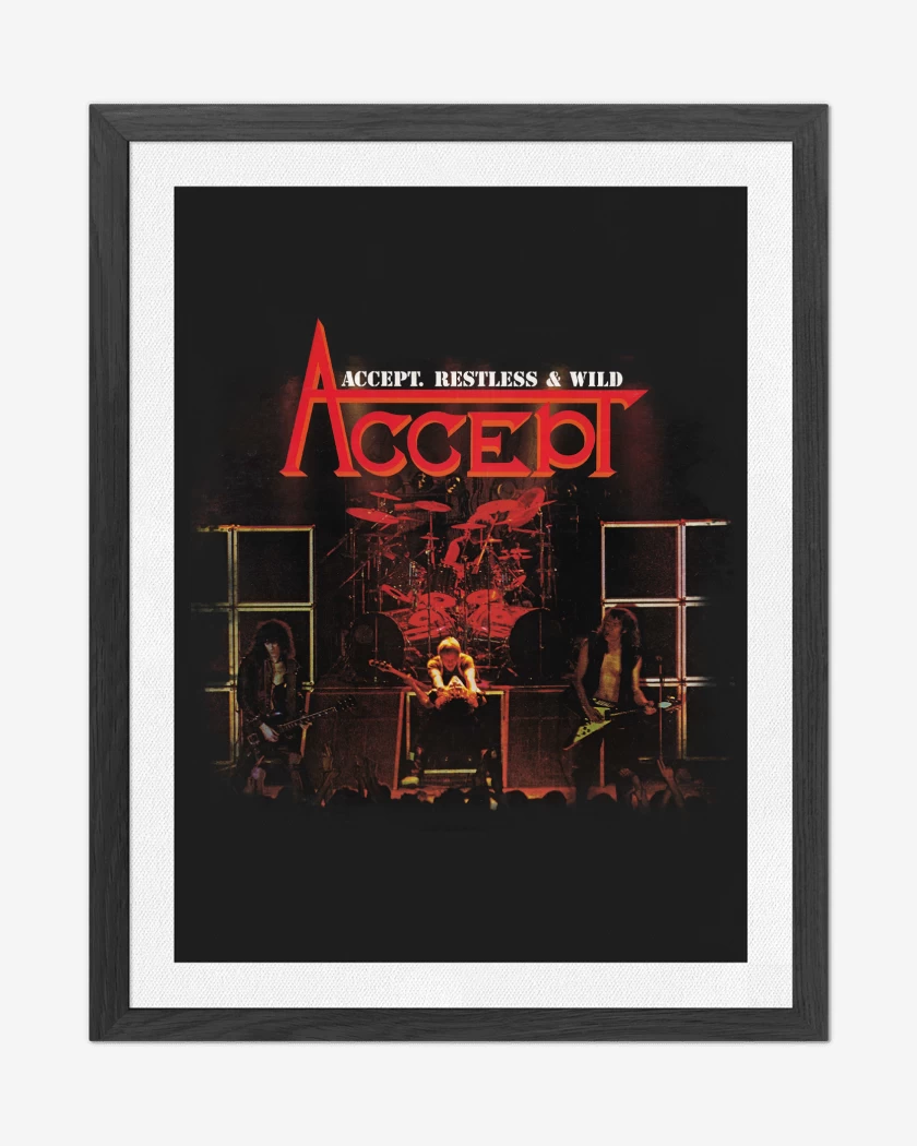 Cuadro decorativo Negro de Accept Restless & Wild