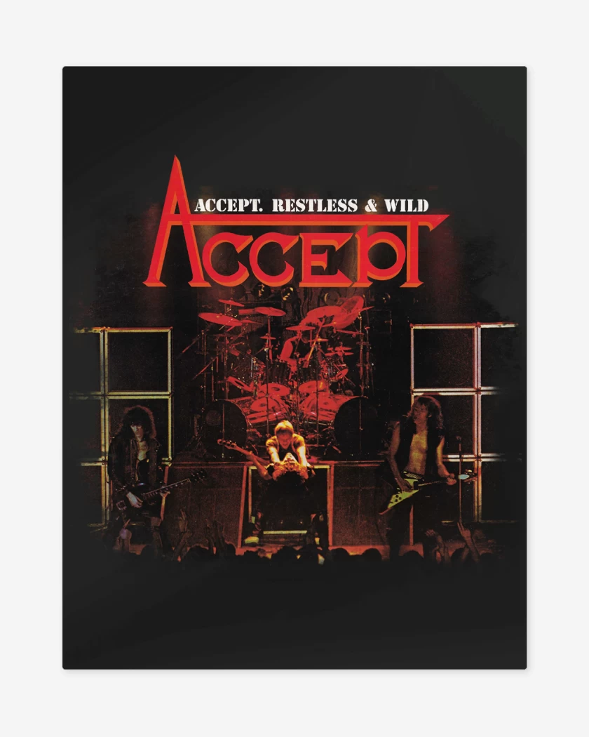 Print metalico Negro de Accept Restless & Wild