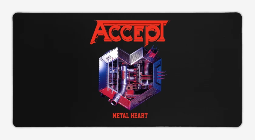 Mouse pad Gamer Accept Metal Heart