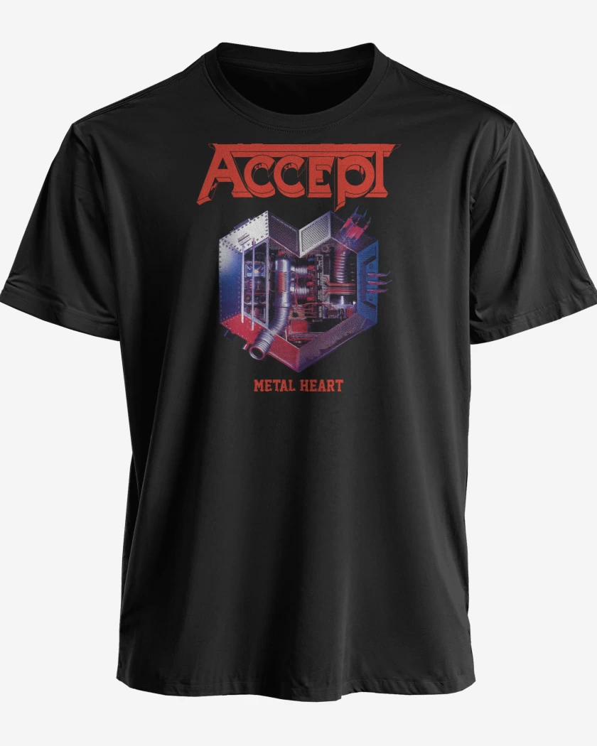 Polera premium Accept Metal Heart
