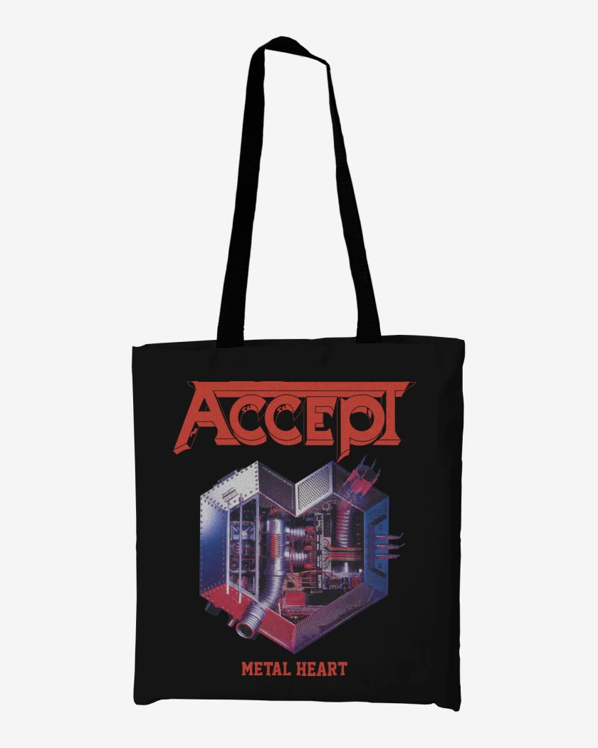 Totebag Accept Metal Heart