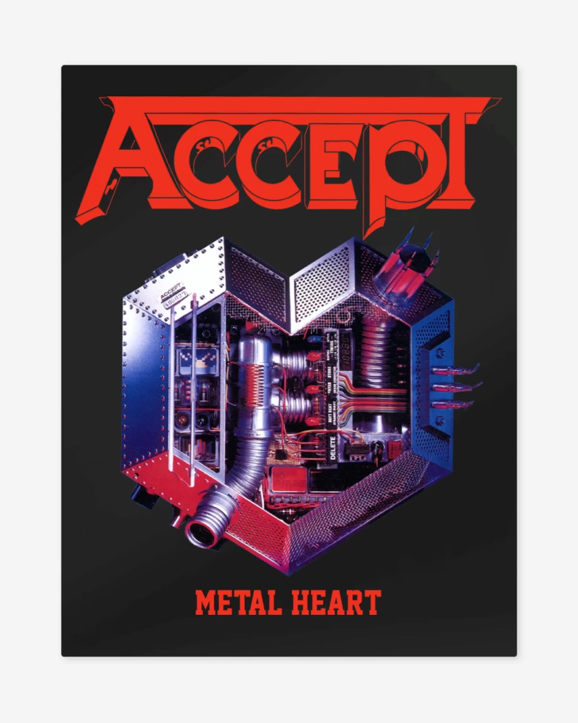 Print metalico Accept Metal Heart