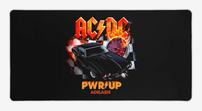 Mouse pad Gamer Negro de AC DC Adelaide