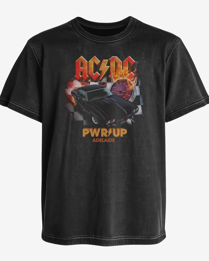 Polera desgastada AC DC Adelaide